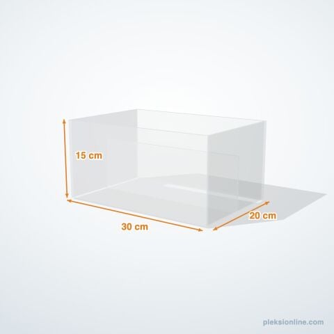 Büyük Pleksi Kutu 30x20x15 cm - L