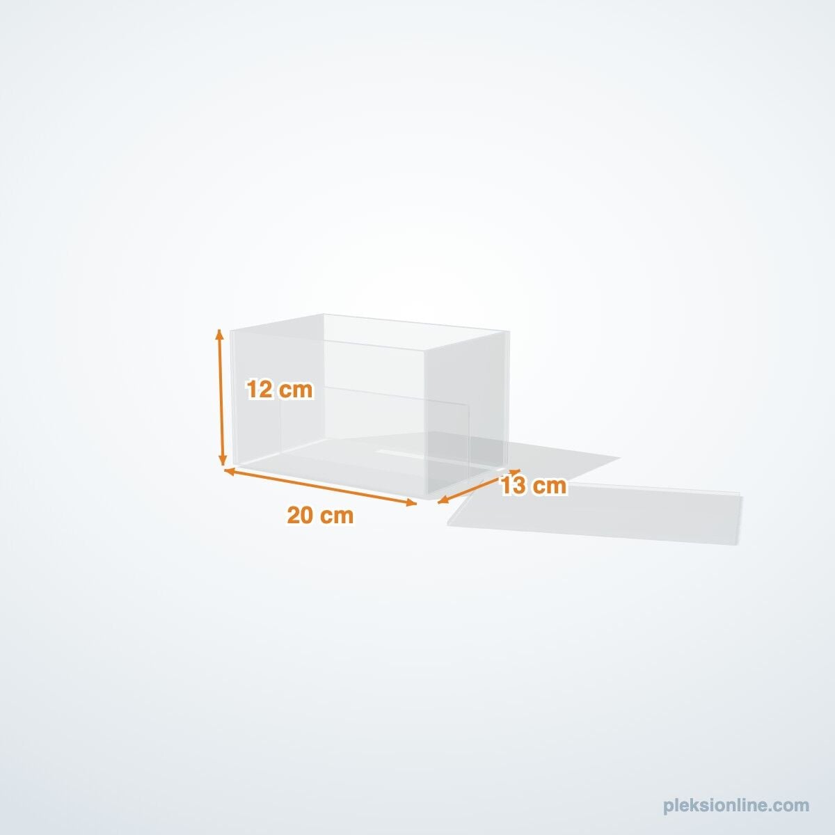 Pleksi Bahşiş Kutusu / Tip Box 20x13x12